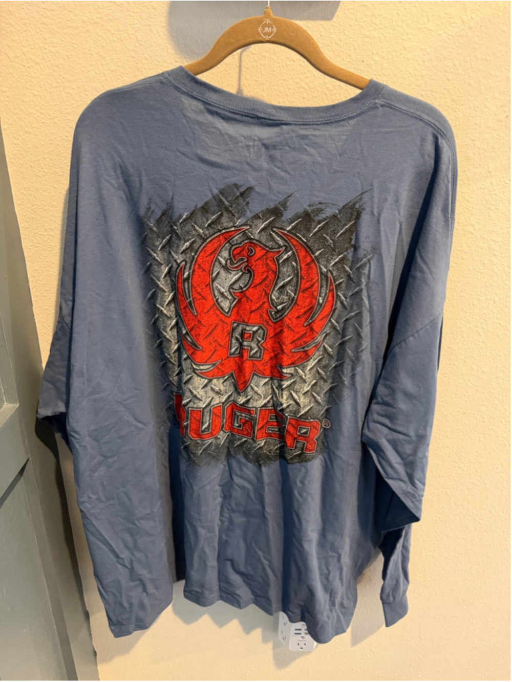 Ruger Long Sleeve Graphic Tee Blue Red Size 3XL - Picture 2 of 7